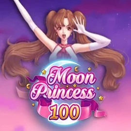 Slots logo of Moon Princess 100 from Play'n GO at Foxygold Casino
