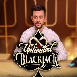 Unlimited Blackjack logo by Ezugi at Foxygold Casino